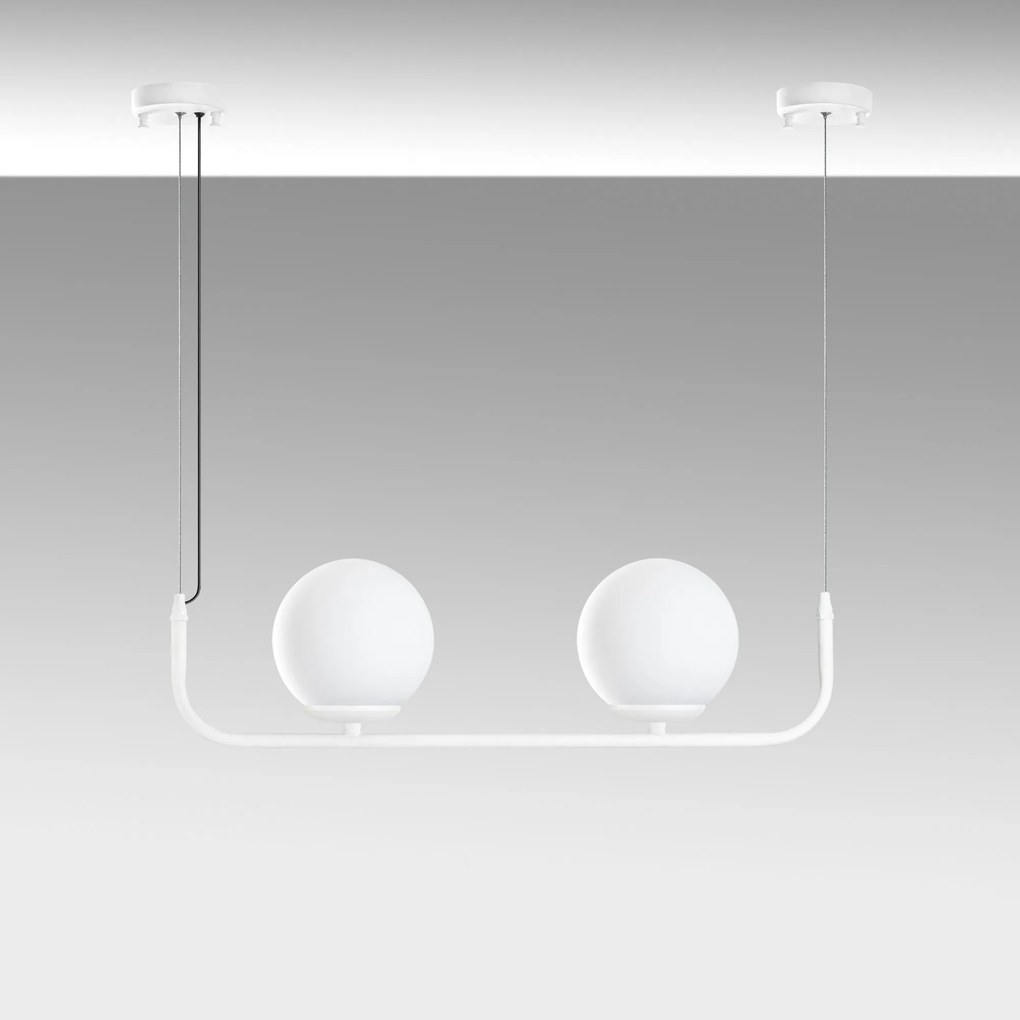 Candeeiro de Teto Faruk – Branco – 15 cm x 56 cm