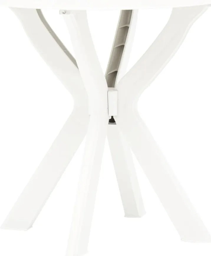 Mesa de bistrô Ø70 cm plástico branco