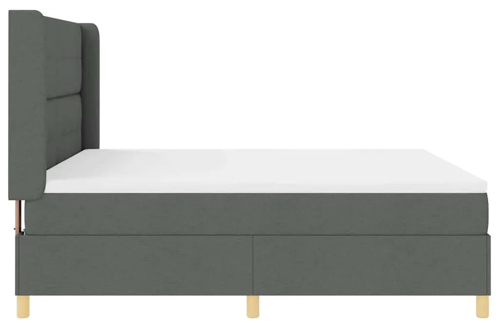 Cama Box com Colchão Cinza Escuro 180x200 cm