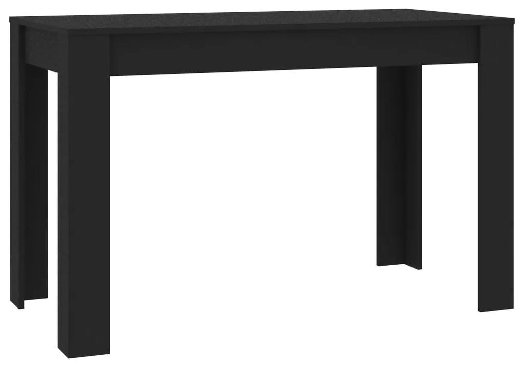 Mesa de Jantar Paola de 120 cm - Preto - Design Minimalista