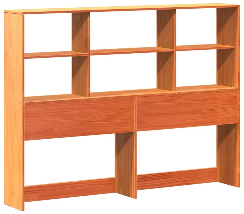 Cama com estante sem colchão 135x190 cm madeira maciça