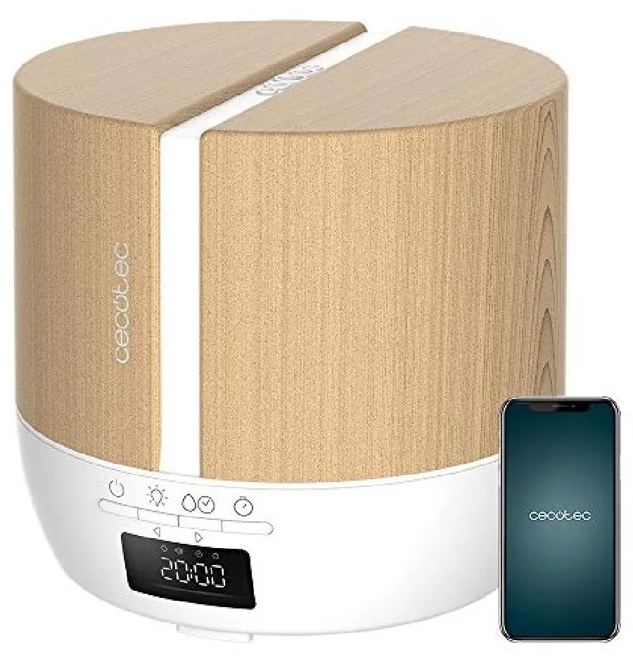 Difusor de aromas PureAroma 550 Connected White Woody Capacidade de 500 ml, ecrã LED, alto-falante, controlo por bluetooth, aplicativo, temporizador 1