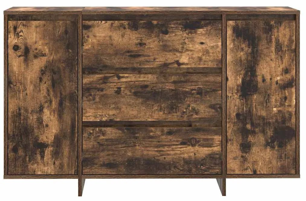 Sideboard Carvalho Fumado 120x41x75 cm Madeira Reforçada