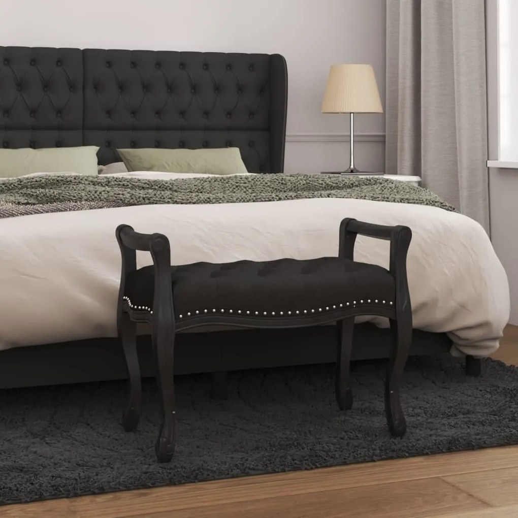 344435 vidaXL Banco 80x45x60 cm veludo preto