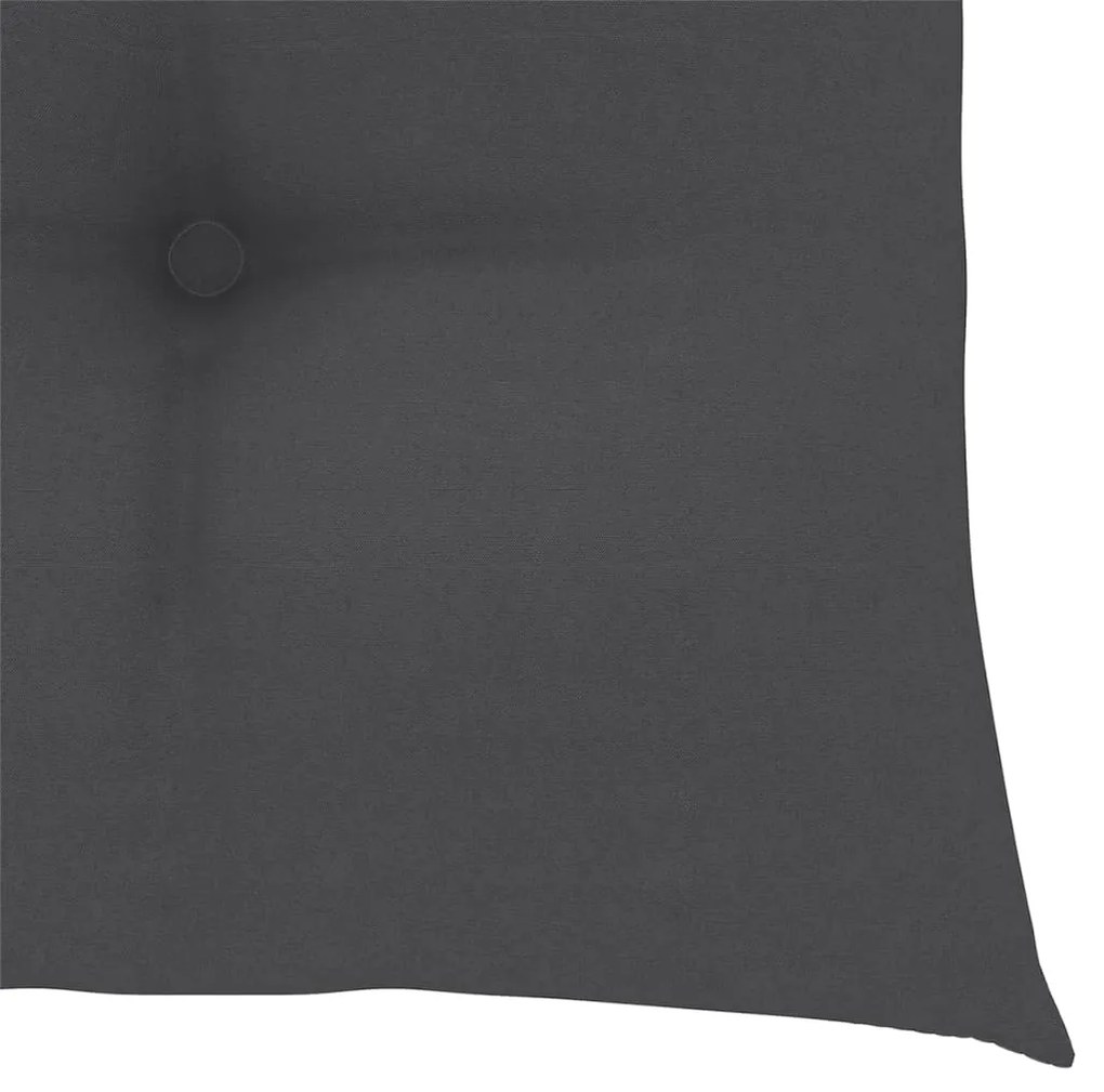 Cadeiras de jardim empiháveis c/ almofadões 6 pcs teca maciça