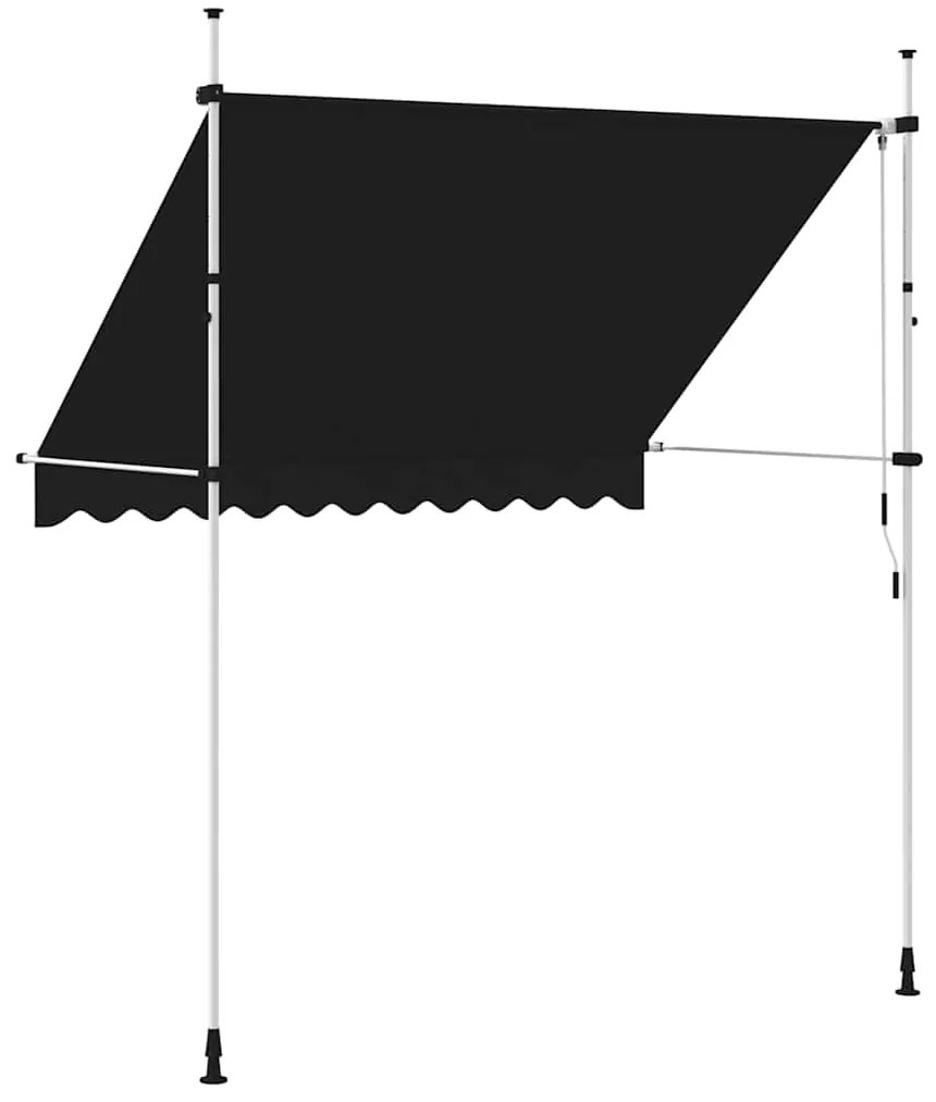 Toldo retrátil manual 250 cm antracite