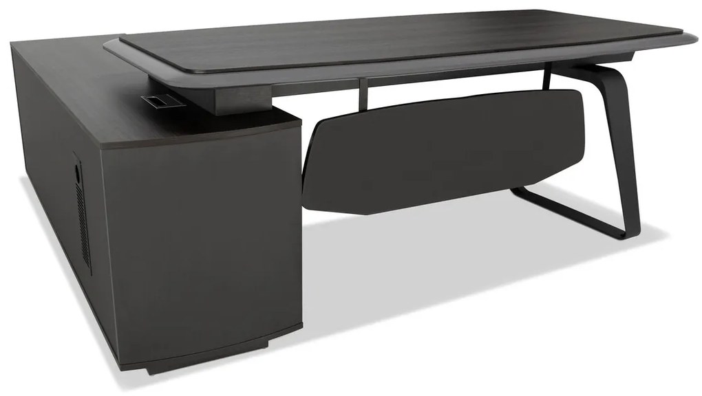 Secretária Executiva Mónaco 2000×1800×750 mm com Armário - Riva