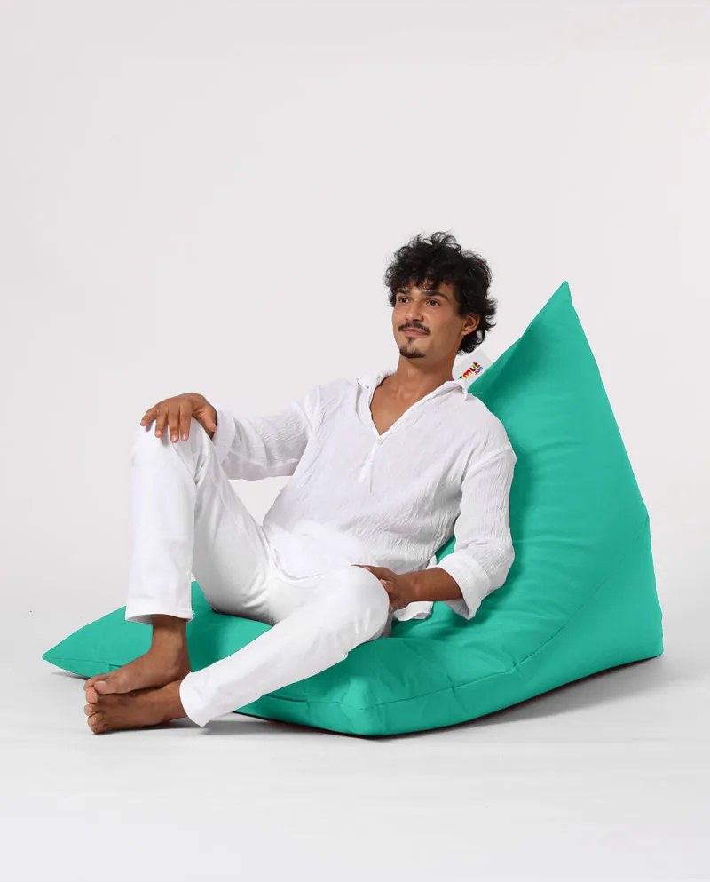 Puff de Jardim Pyramid Big Bed – Turquesa – 145x35x90 cm | Tribo Home