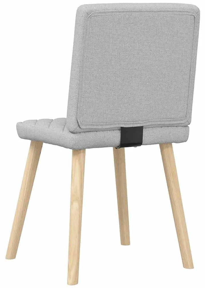 Cadeiras de jantar 2 pcs tecido cinza nuvem