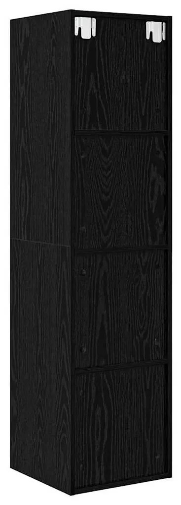 Gabinete para TV Carvalho preto 37 x 37 x 142.5 cm