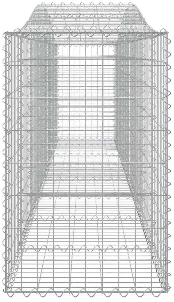 Cestos gabião arqueados 9 pcs 400x50x80/100cm ferro galvanizado