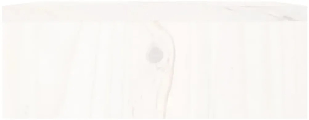 Suporte para monitor 100x27x10 cm pinho maciço branco