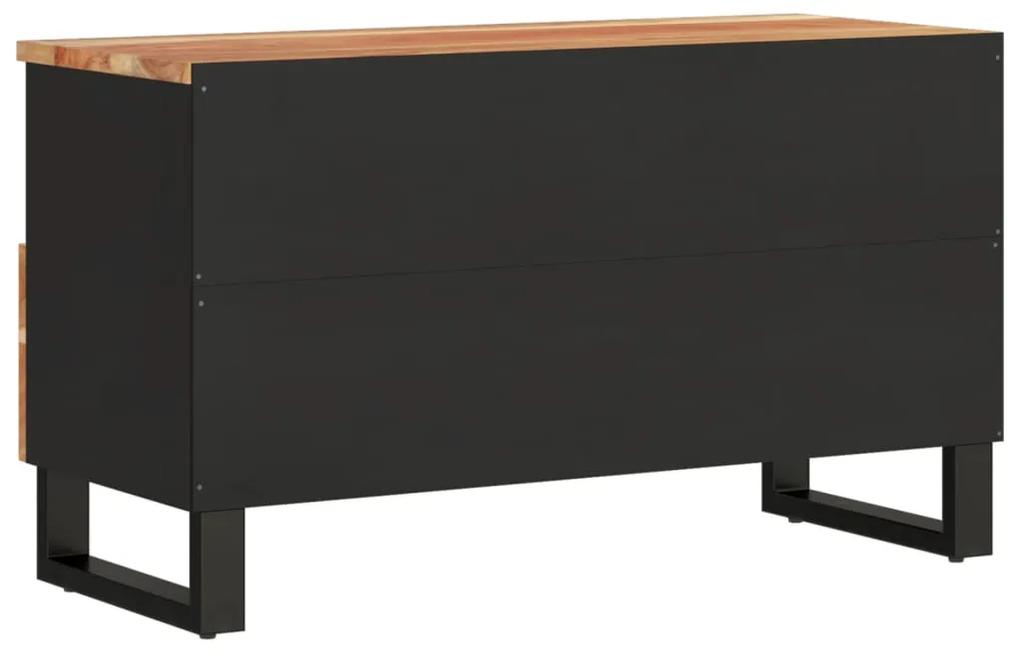 Móvel de TV 80x33x46 cm acácia maciça/derivados de madeira