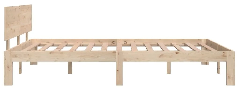 Estrutura de cama 140x200 cm pinho maciço