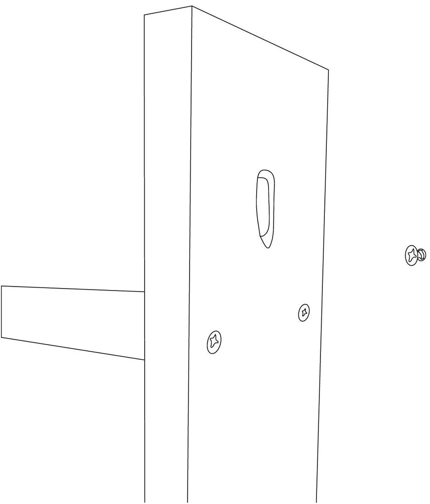 Candeeiro de Parede 618 – Preto e Prateado – Medidas: 75 x 10 x 22 cm