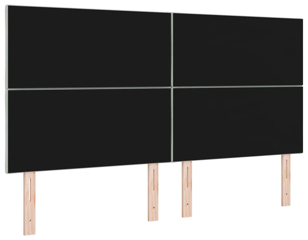 Cabeceira Design Blocos de Diamante Cinza Claro 180 cm Veludo