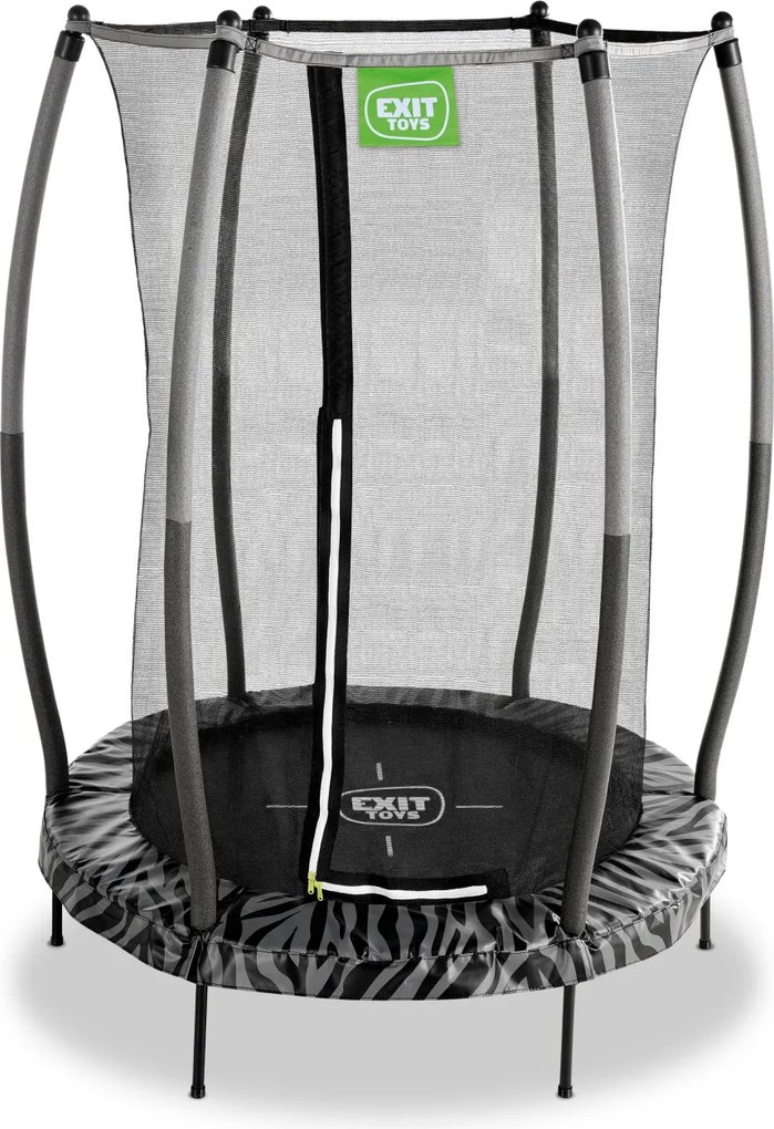 Trampolim Tiggy Junior com rede de segurança ø140 cm - preto/cinza