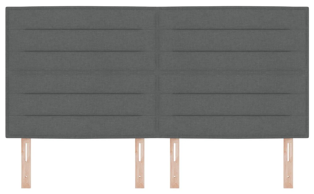 Cabeceira Design Linhas Cinza Escuro 180 cm Tecido