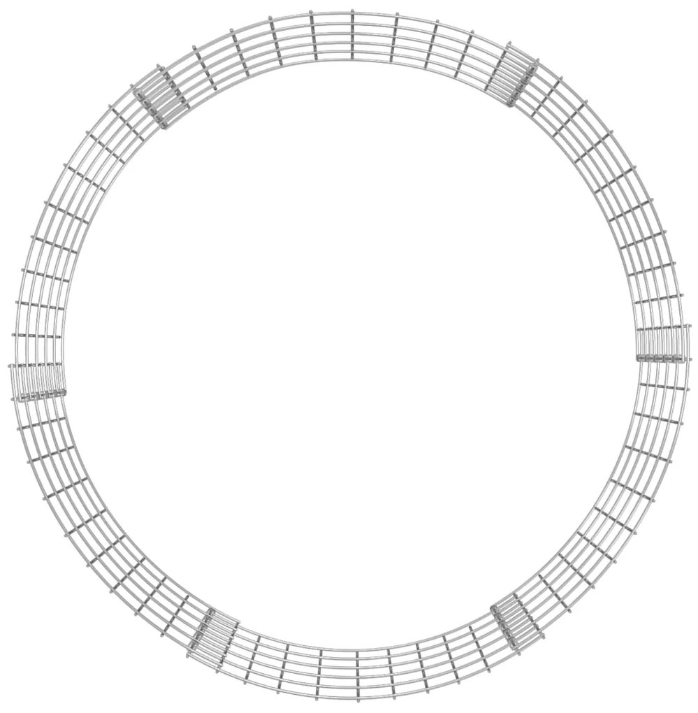 Compostor de jardim Ø100x50 cm aço galvanizado