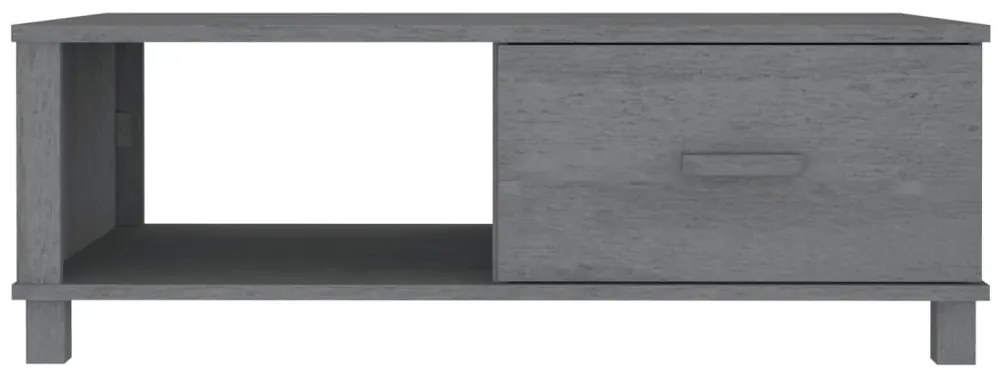 Mesa de centro HAMAR 100x55x35 cm pinho maciço cinza-escuro