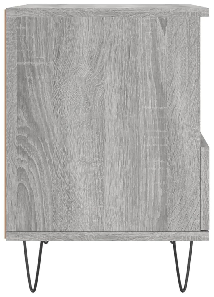 Mesas de cabeceira 2 pcs derivados de madeira cinzento sonoma