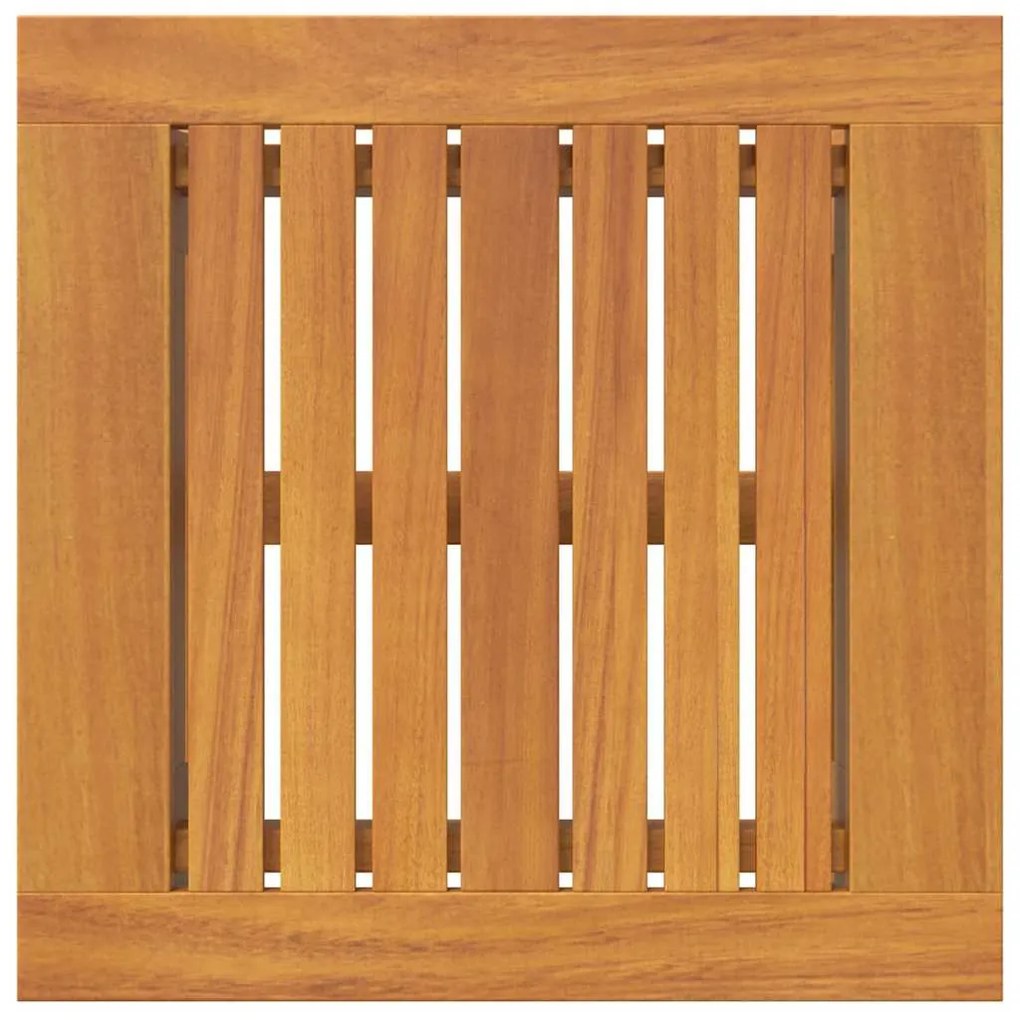 Mesa Lateral 45x45x40 cm Madeira Maciça Acácia