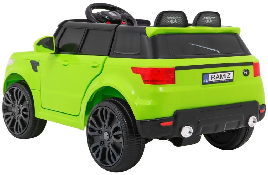 Carro elétrico para Crianças Start Run, 12V Rodas	e assento plástico Verde