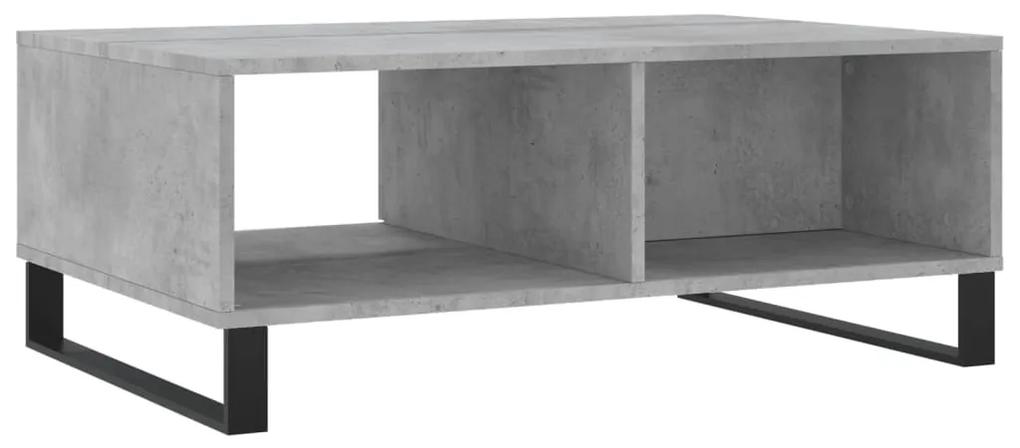Mesa de centro 90x60x35 cm derivados madeira cinzento cimento