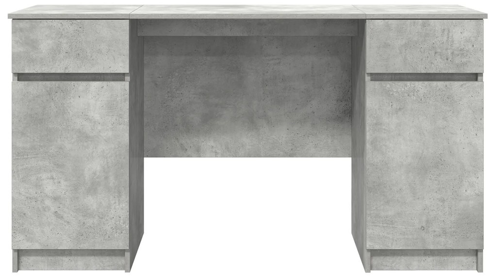 Escrivaninha vidaXL Cinza Concreto 140x49x76 cm Madeira Composta