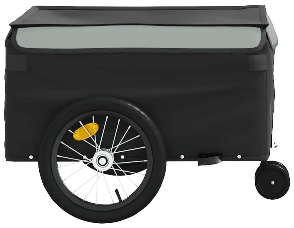 Reboque para bicicleta 45 kg ferro preto e cinza