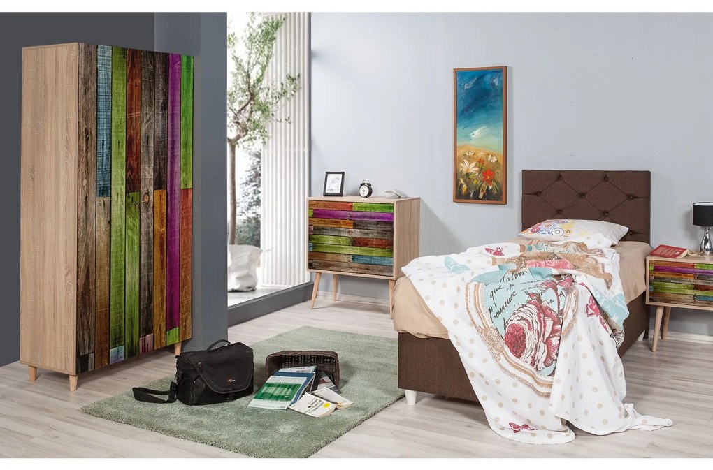 Roupeiro Stil – Carvalho Sonoma – 90 cm x 192 cm x 52 cm