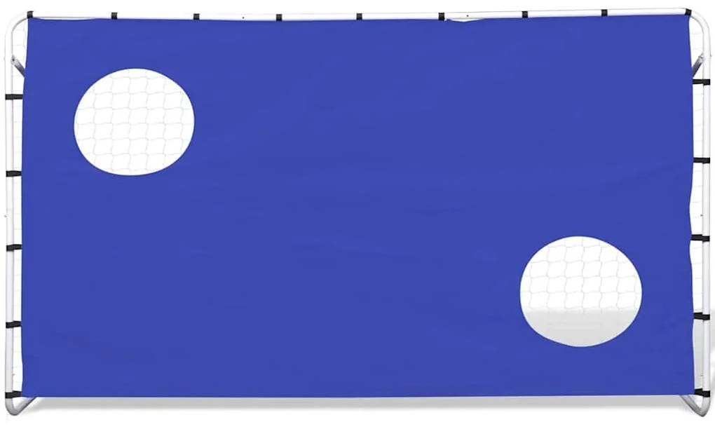 Baliza de futebol com parede pontaria 240x90x150 cm aço