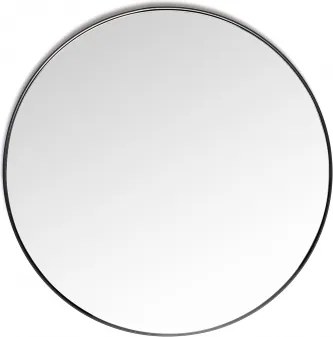 Espelho De Parede Redondo Ø60 Cm Em Metal Gon Preto - Sklum