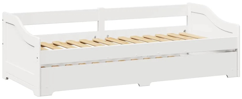 Sofá-cama com gavetão sem colchão IRUN branco 90x200 cm