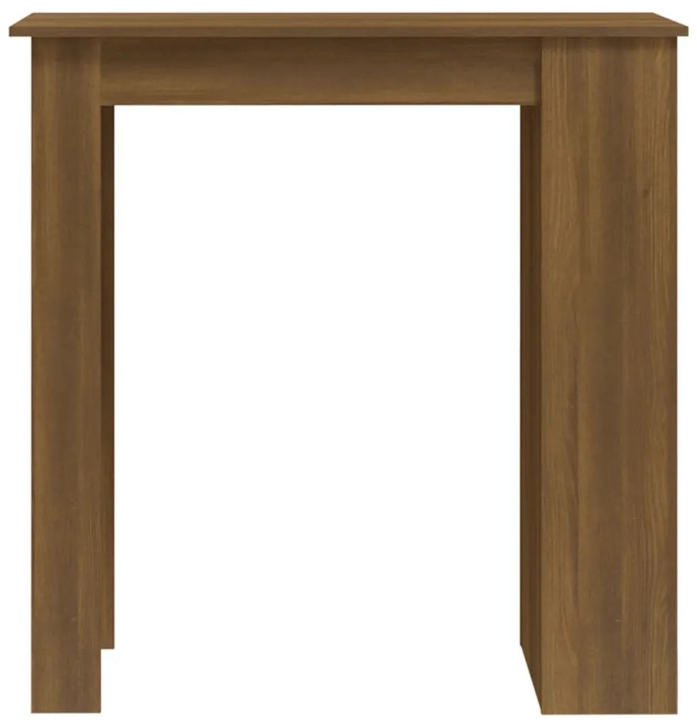 Mesa de bar c/ prateleiras derivados madeira carvalho castanho
