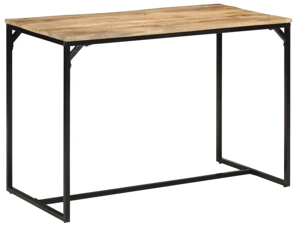 Mesa de jantar 110x55x75 cm madeira de mangueira maciça áspera