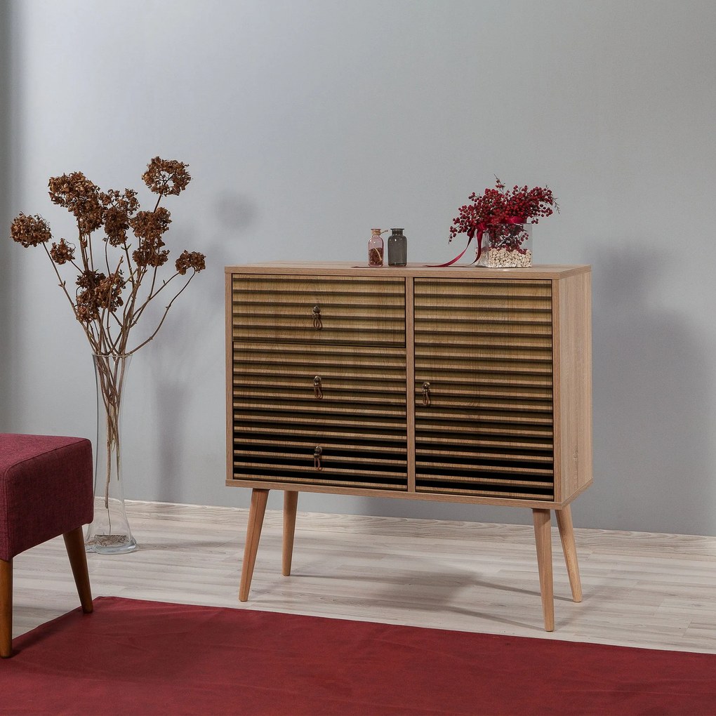 Cômoda Verybox – Carvalho Sonoma – 90x90x40 cm
