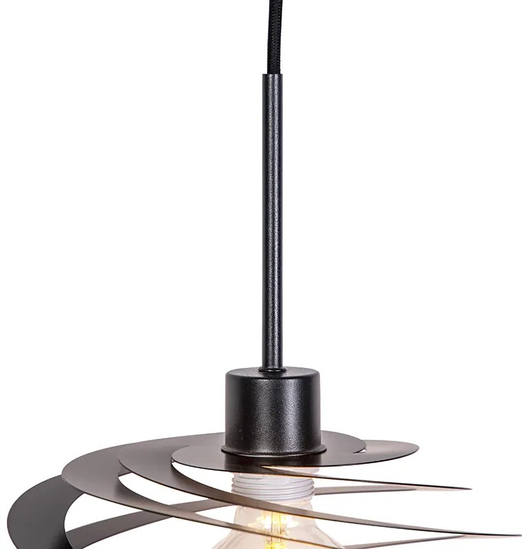 Candeeiro de suspensão design com abajur em espiral 50 cm - Scroll Design,Moderno