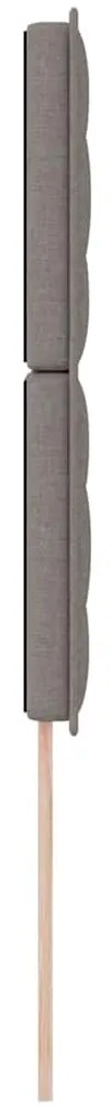 Cabeceira LED Design Linhas Taupe 100 cm Tecido
