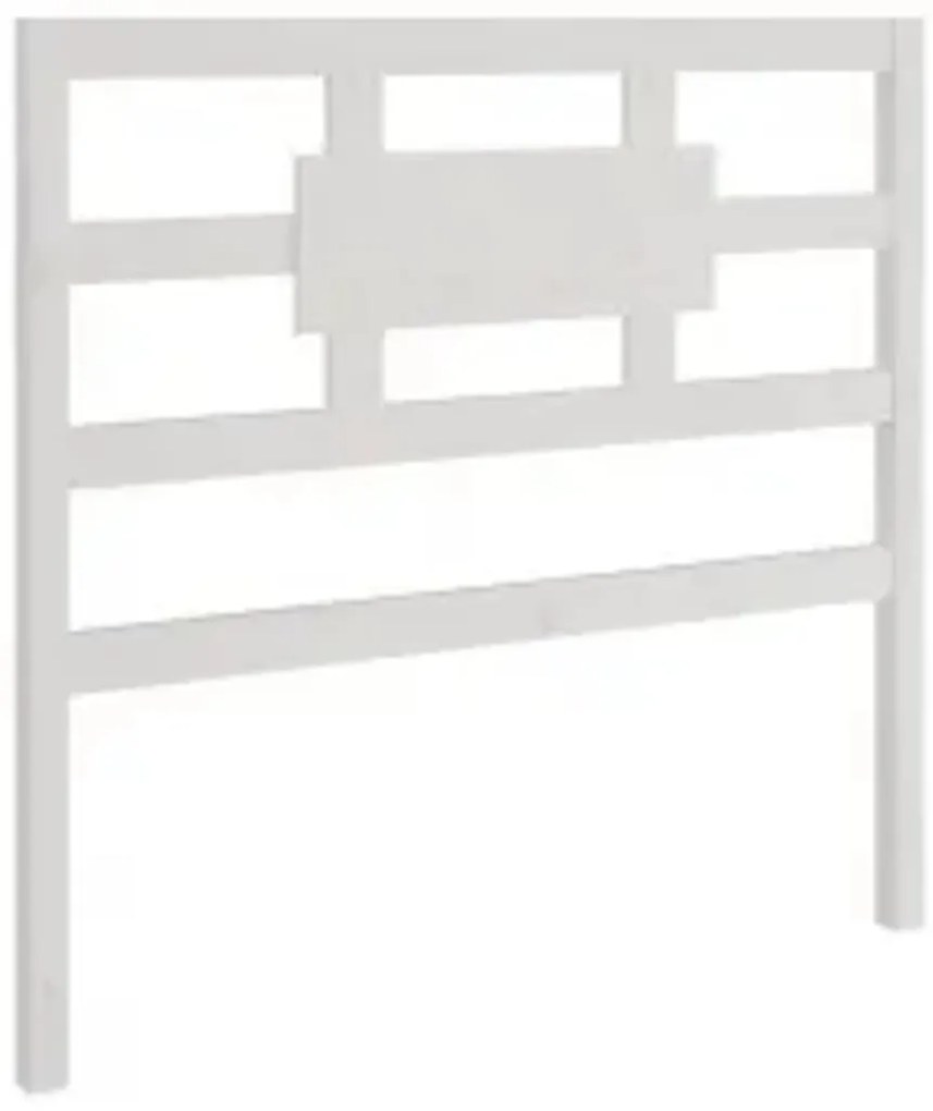 Estrutura de cama solteiro 90x190 cm madeira maciça branco