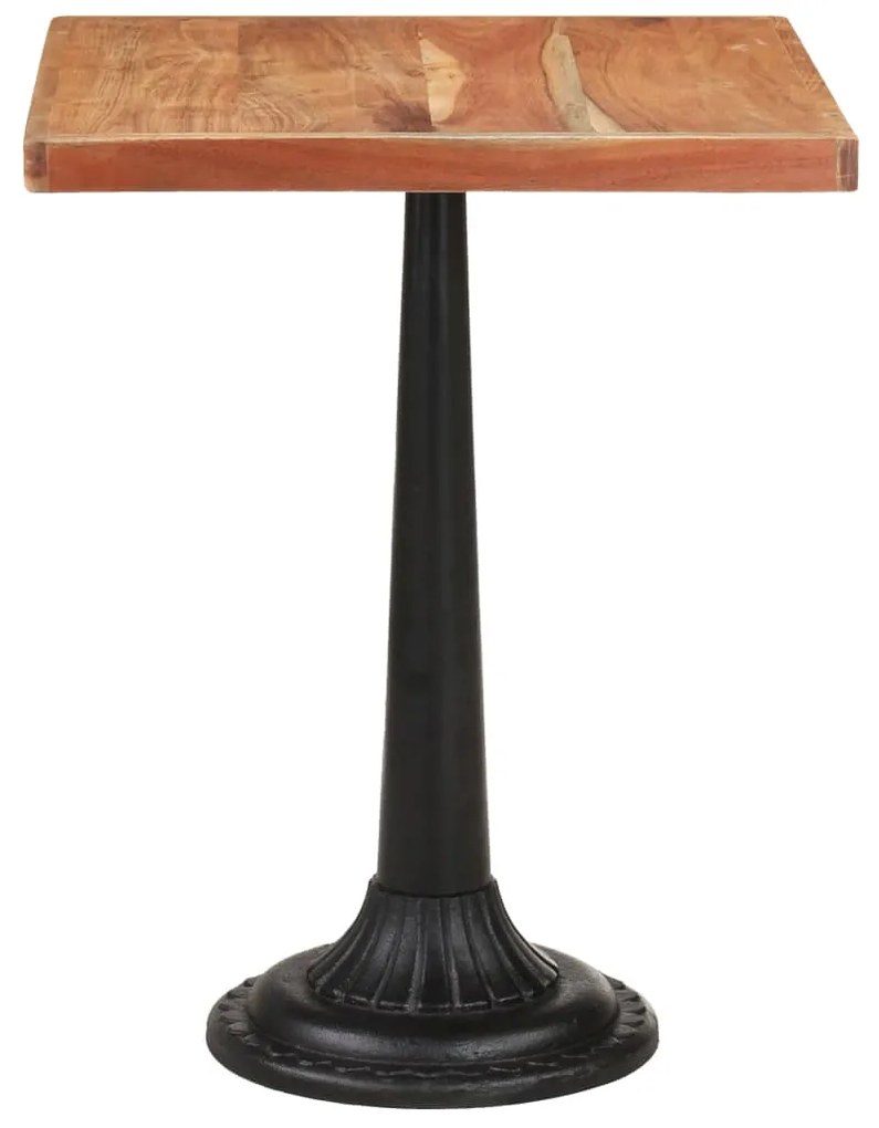 Mesa de bistrô 60x60x76 cm madeira de acácia maciça