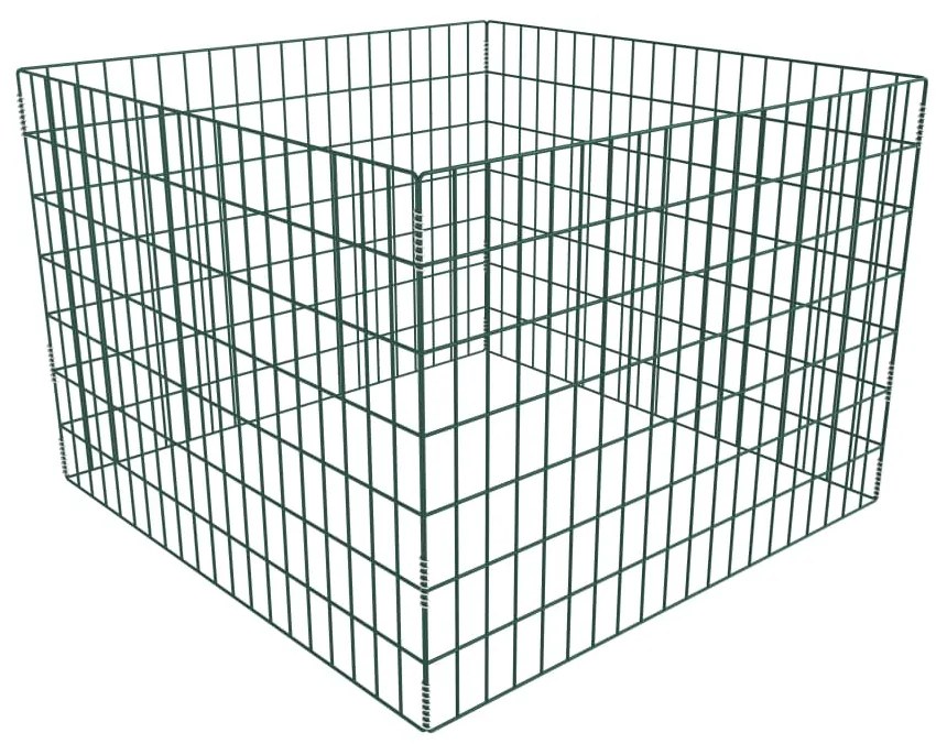 vidaXL Compostor de jardim malha quadrada 100 x 100 x 70 cm