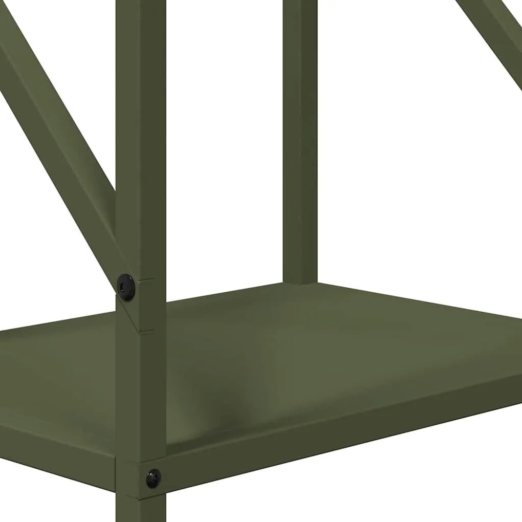 Suporte para lenha aço laminado a frio verde azeitona