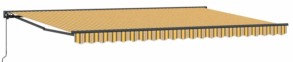 Toldo Retrátil Manual Azul Marinho 500x300 cm