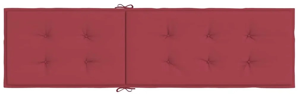 Almofadão p/ cadeira de terraço (75+105)x50x4 cm vermelho tinto