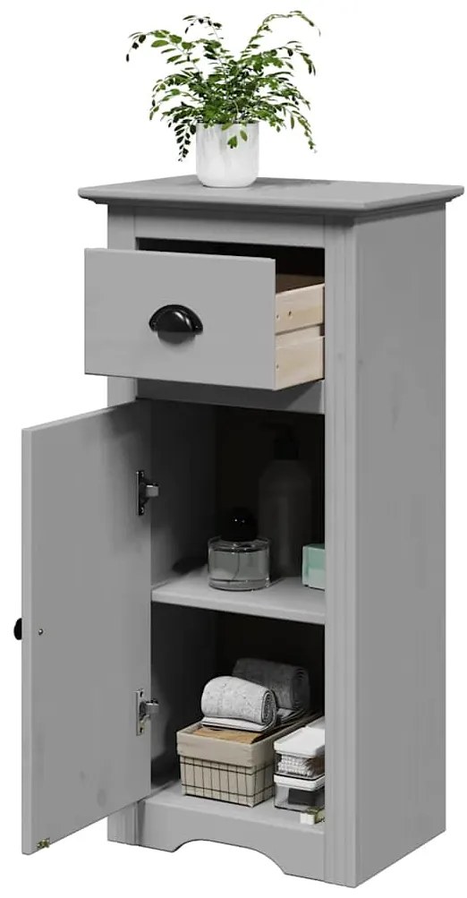 vidaXL Armário de casa de banho BODO 44x30x90 cm cinzento