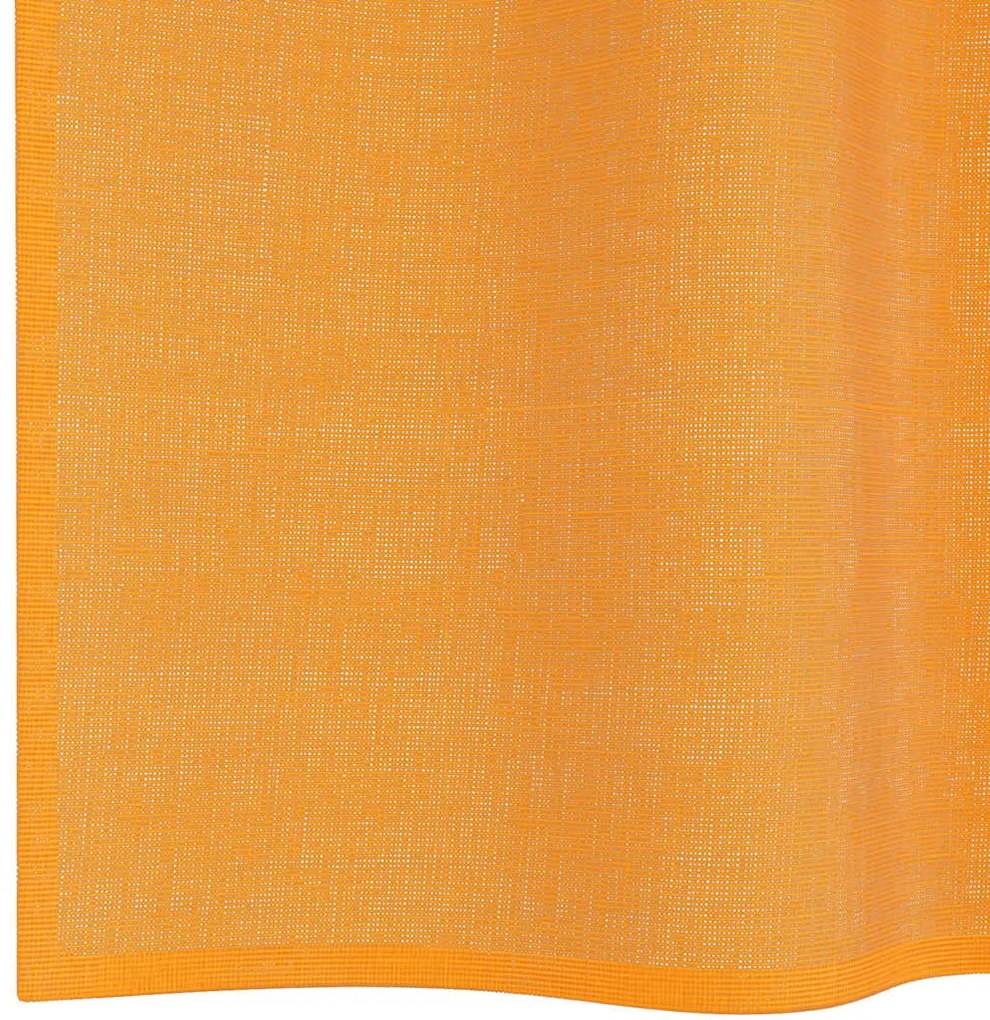Cortinas de voile com laços 2 pcs laranja 140x245 cm