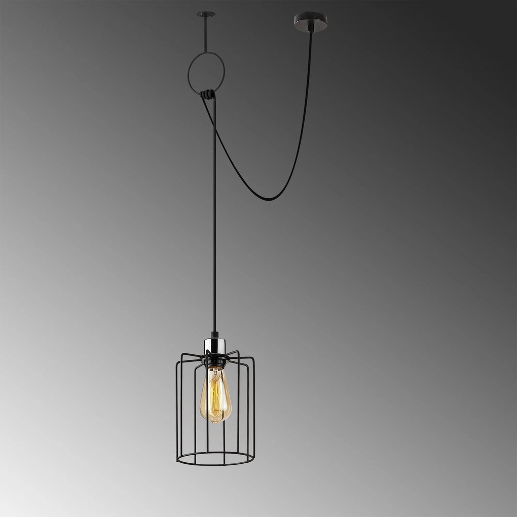 **** Candeeiro Tel – Preto – 76 x 16 cm

**