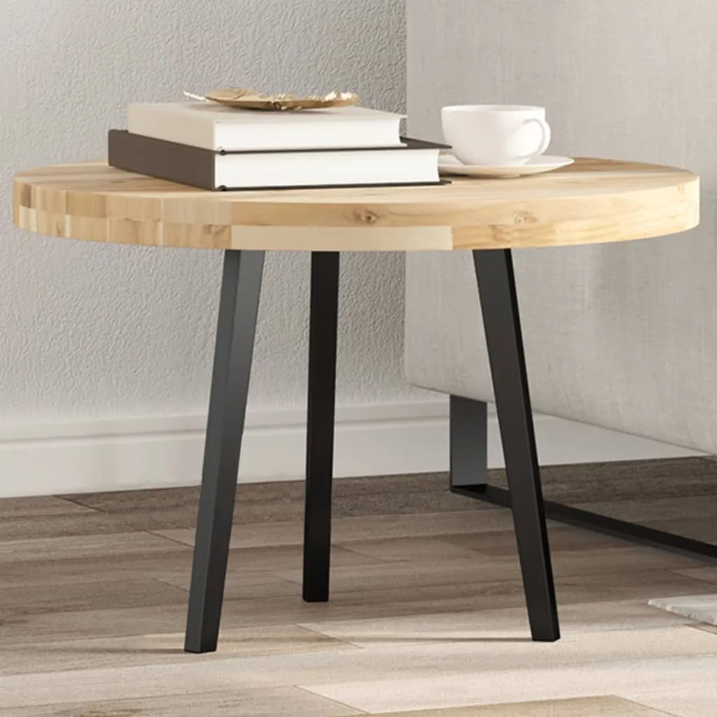 Tampo de mesa redondo Ø60x4 cm madeira de acácia maciça