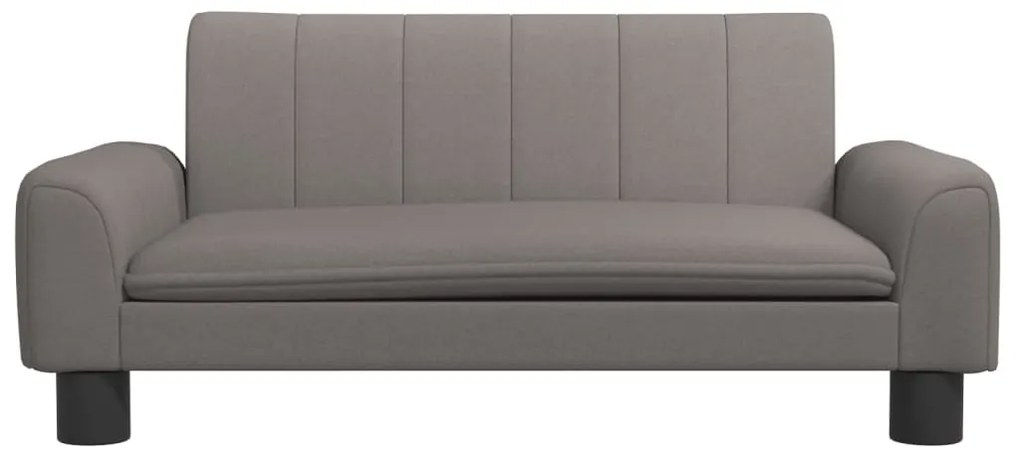 Sofá infantil 70x45x30 cm tecido cinzento-acastanhado